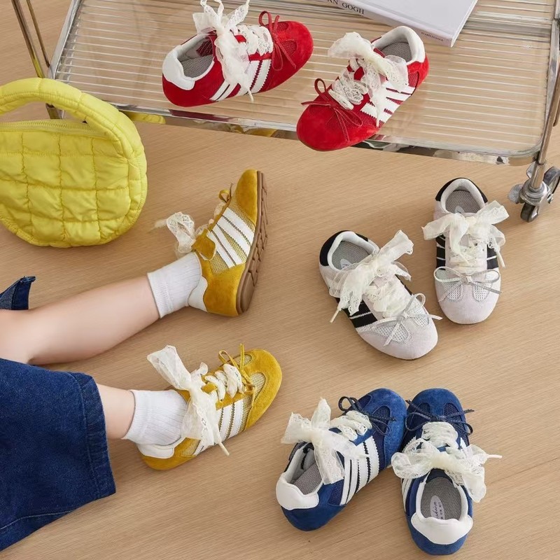 女の子の靴韓国スタイルバレエスタイル道徳トレーニングシューズ 2025 夏の新しい子供のカジュアルシューズシングルメッシュ通気性フォレストシューズ|undefined