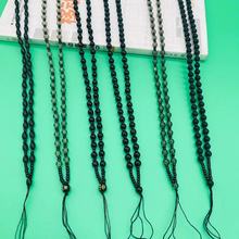 线绳吊坠挂绳黑曜石项链绳黄金翡翠挂坠玉佩玉磨砂珠坠吊绳地摊项