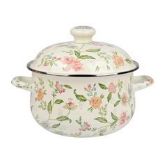 Thickened enamel soup pot, flat-bottomed double-eared stew pot, high persimmon pot, enamel pot, household Chinese medicine pot, gas induction cooker available