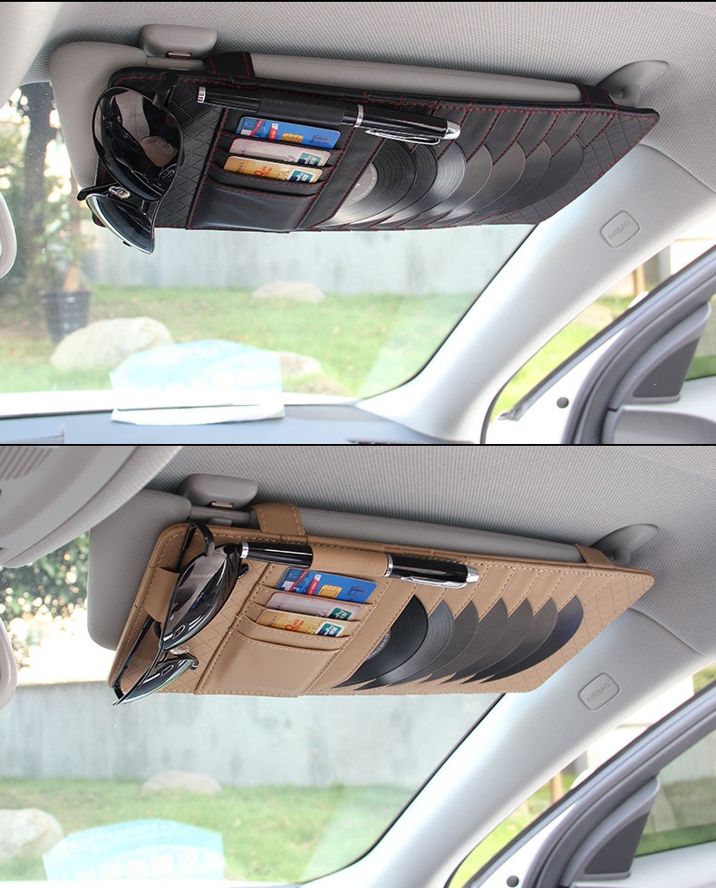 Suitable for car CD holder sun visor storage bag, car CD bag, storage pouch, car card holder, and disc storage case