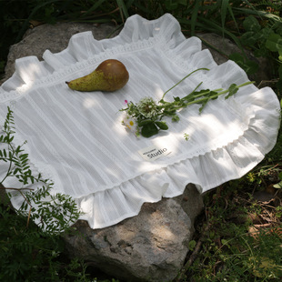 Meizuo Element Jacquard Pure Cotton Napkin Atmosphere French Retro Placemat Ins Style Gourmet Photo Background Factory