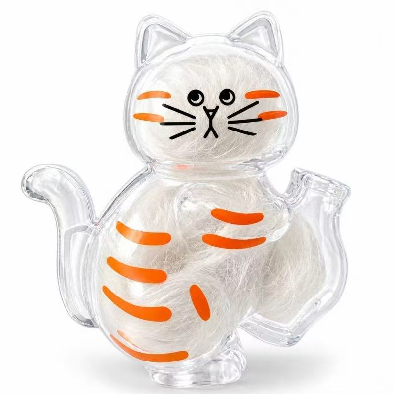 Colección de bigotes de gato naranja (succión magnética)