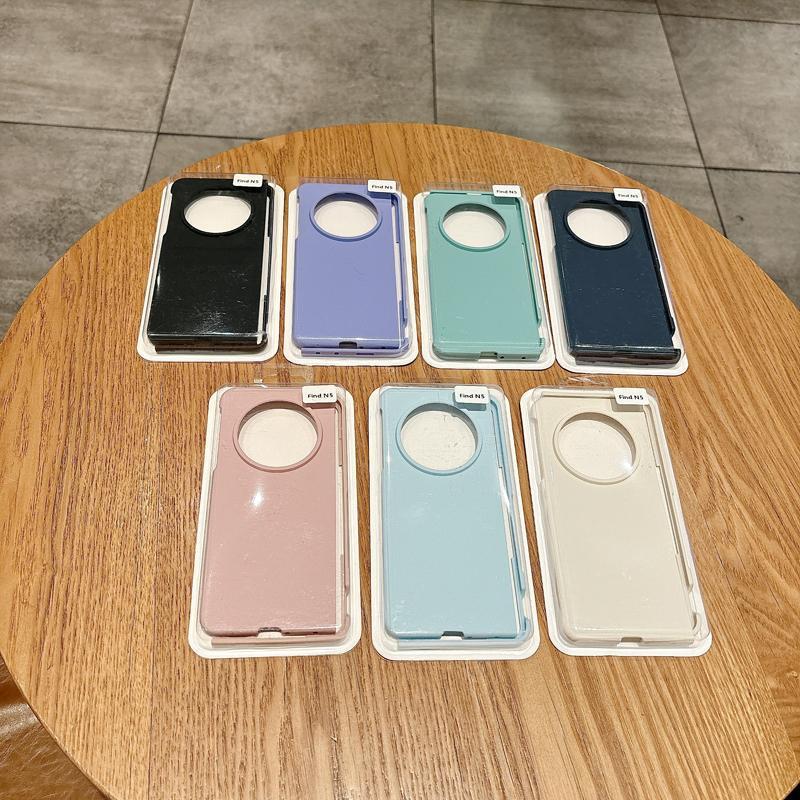 OPPOFindN5 携帯電話ケースに適した新しい折りたたみスクリーンハイエンド液体シリコーンフリップカバー落下防止保護カバー女性用|undefined