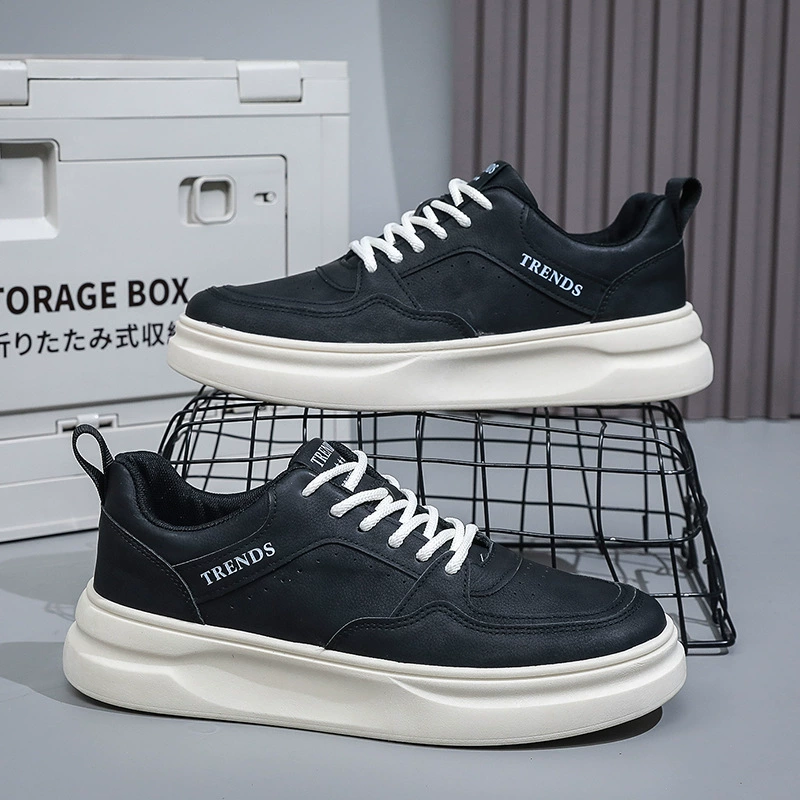 Осенние мужские туфли 2024 новые маленькие белые туфли трендовые туфли