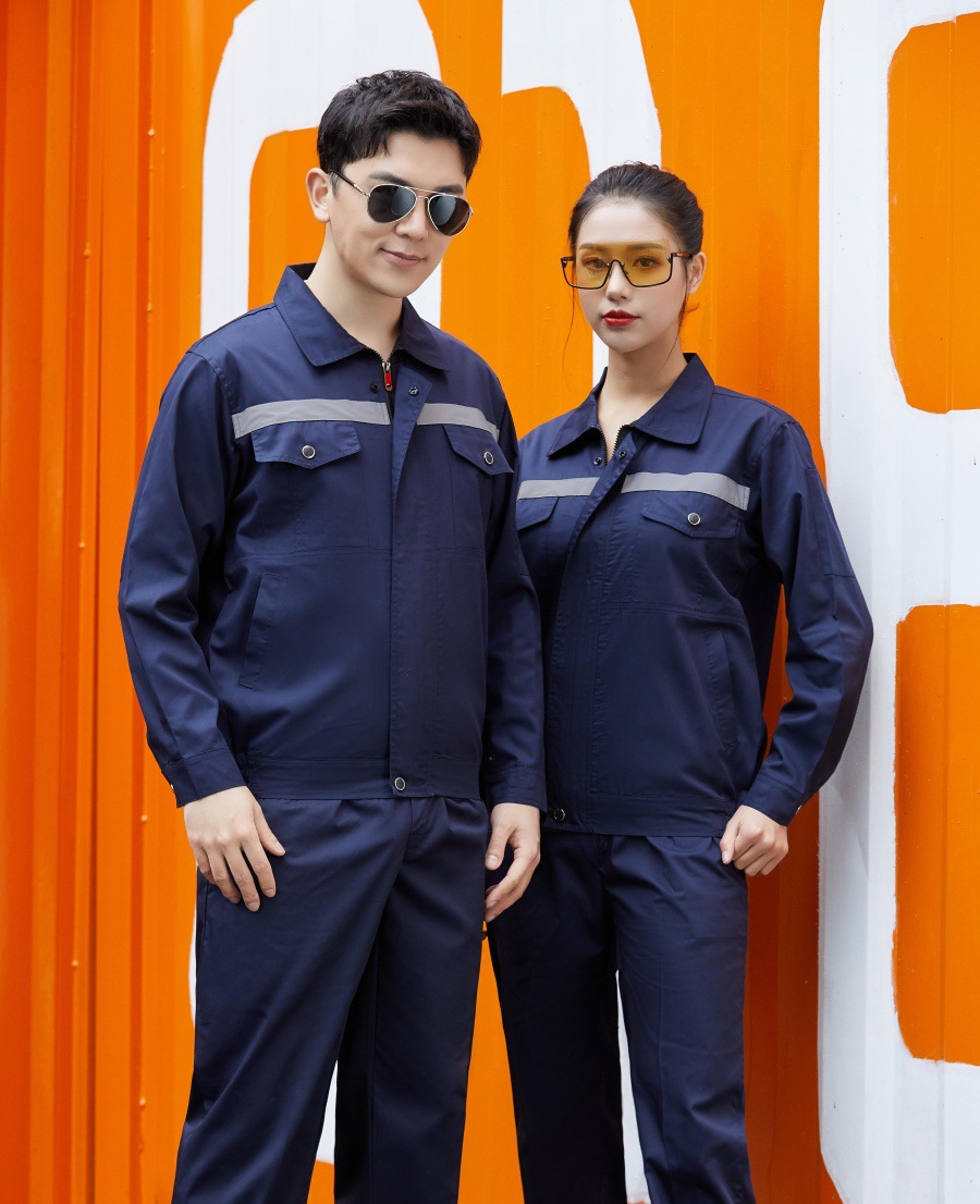 Summer long-sleeved navy blue top / S/160