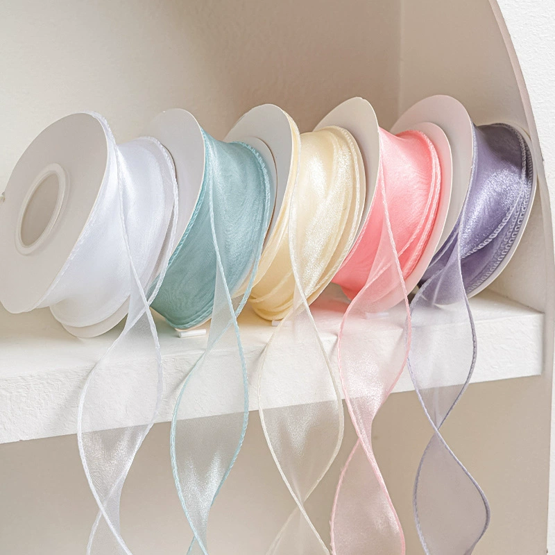 Упаковка для торта в подарочной коробке, красивая лента с рыбьим хвостом, бордюрная лента, цветы, букет, упаковочная лента, декоративная лента