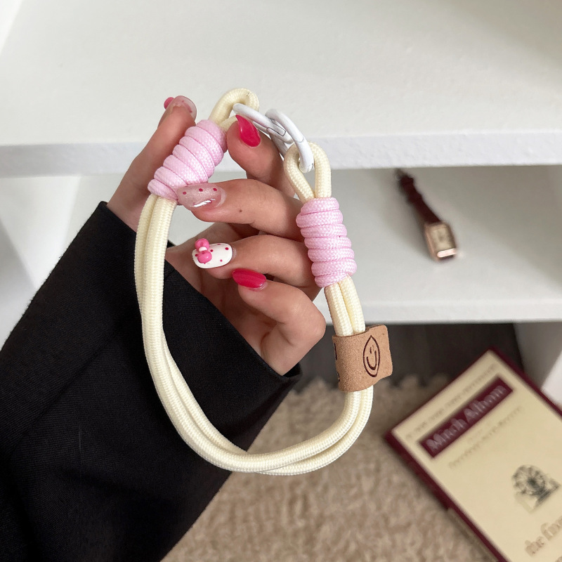 彩色涤纶编织绳 diy手工饰品配件手机串珠绳钥匙扣挂件绳材料包|undefined