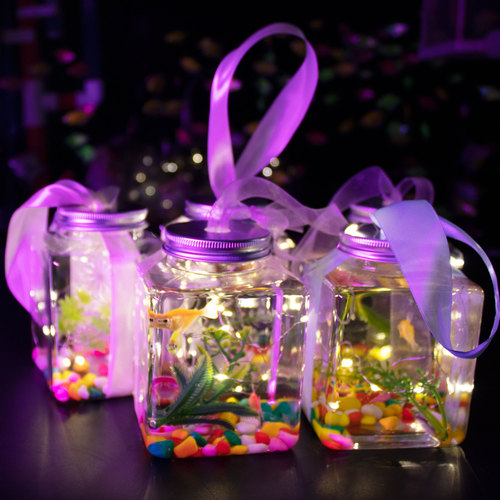 Hot-selling Glow-in-the-Dark Jar Fish at Night Market: Popular Bubble Fish Bottles & Transparent Little Turtle Jars for Street Vendors
