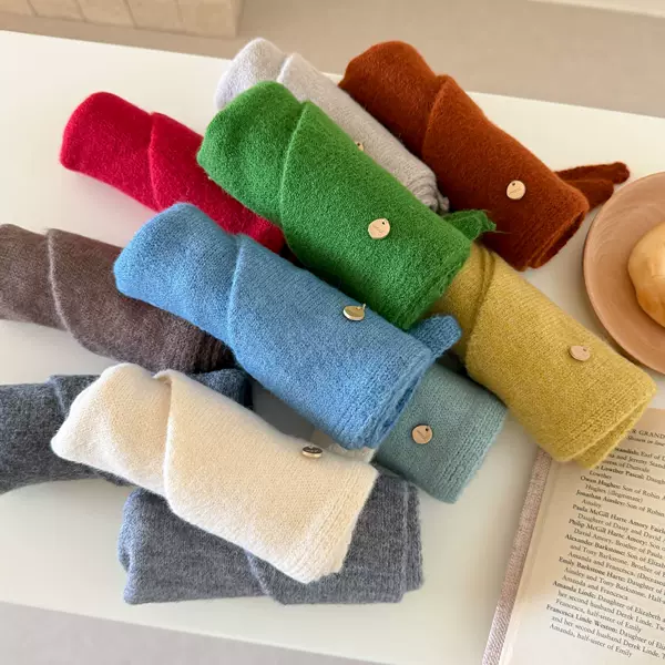 Cross-border wholesale wool blend cross scarf shawl autumn and winter clothing accessory neck warmer neck scarf warm triangle scarf wholesale