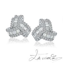 逆袭系列 925银镶嵌南非钻石耳钉