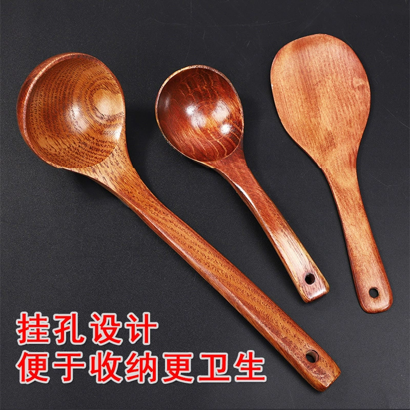 Jujube wood shovel, long handle wooden spatula, does not hurt the pot, wooden spatula, non-stick pot, special wooden spatula, cooking spatula, frying spatula