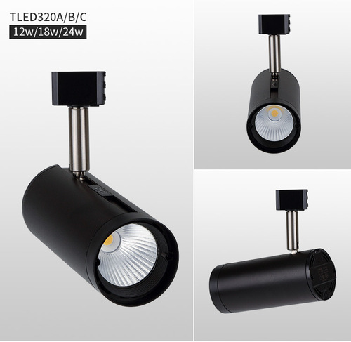 NVC lighting led track spotlight commercial 24W35W clothing store exhibition hall exposed cob rail light ceiling light