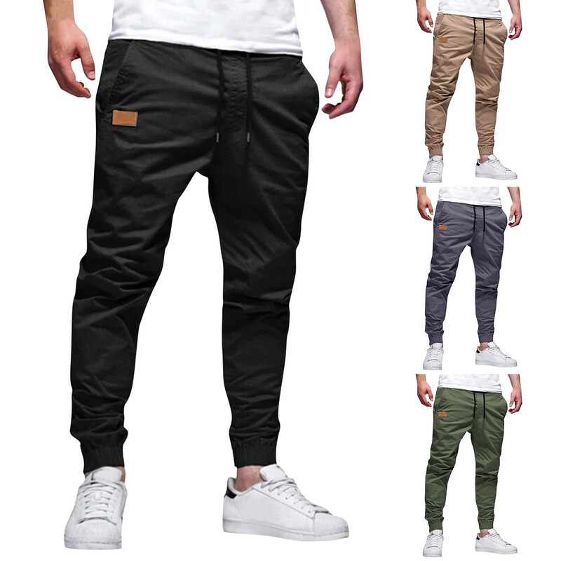 2025 Cross-border Amazon New European and American Casual Pants Men's Loose Straight Sports Pants Tie-rope Long Pants 2025 Cross-border Amazon New European and American Casual Pants Men's Loose Straight Sports Pants Tie-rope Long Pants
