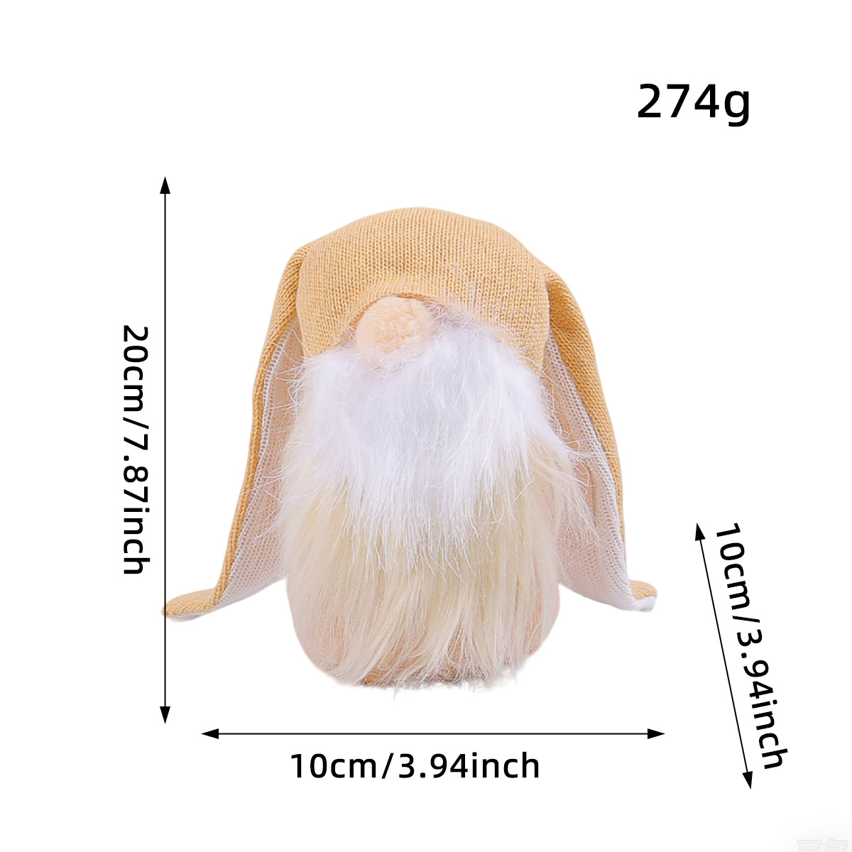 D1 - 14 orejas grandes conejo amarillo conejo