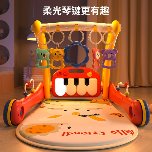 The same type of baby walker, multi-function pedal, baby toy, fitness stand, two-in-one stroller toy
