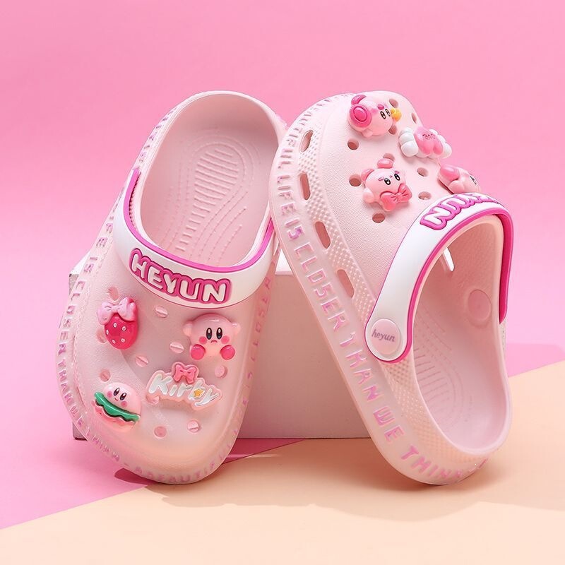 Children's Slippers Kirby Girls' Clogs Soft-Soled Non-Slip Baby Kids' Beach Shoes Cute Princess Children's Slippers Kirby Girls' Clogs Soft-Soled Non-Slip Baby Kids' Beach Shoes Cute Princess