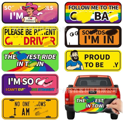 funny letter car stickers, creative: Body sticker