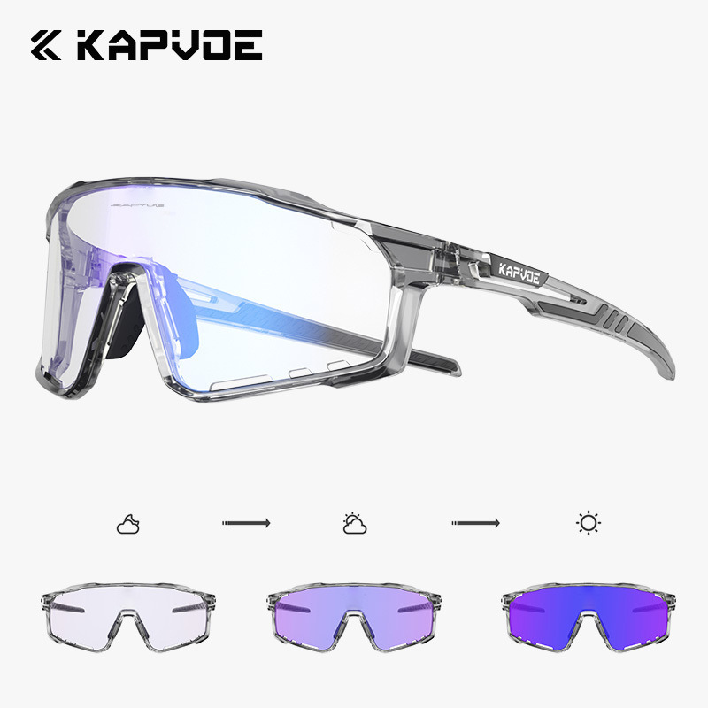 Gafas de Ciclismo Fotocromáticas de TR90 A Prueba de Viento para Deportes al Aire Libre