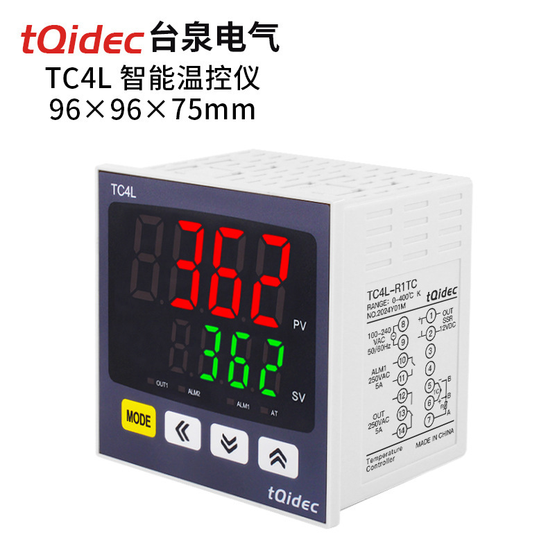 Tqidec Taiquan Electric Temperature Control Instrument TC4L Multiple Input Digital Display Intelligent PID Adjustment Temperature Controller Tqidec Taiquan Electric Temperature Control Instrument TC4L Multiple Input Digital Display Intelligent PID Adjustment Temperature Controller
