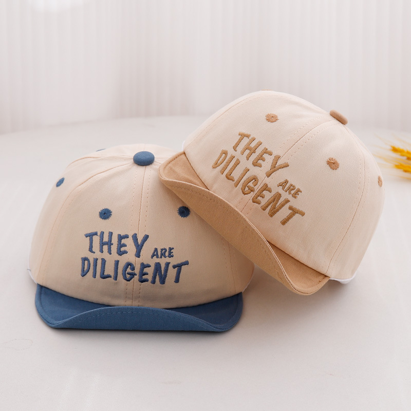 Sombreros para bebés primavera y otoño delgados sombreros de lengua de pato para bebés de algodón adorable gorra de béisbol de borde suave para niños primavera y verano