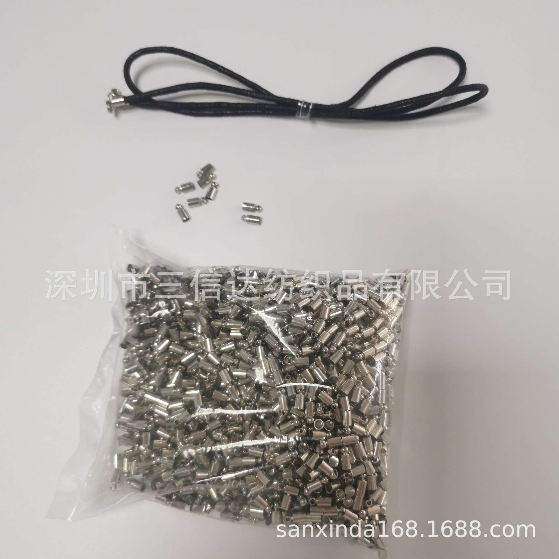 厂家现货0.3cm圆皮绳DIY皮绳项链项链蜡绳龙虾扣蜡线皮绳4股编织