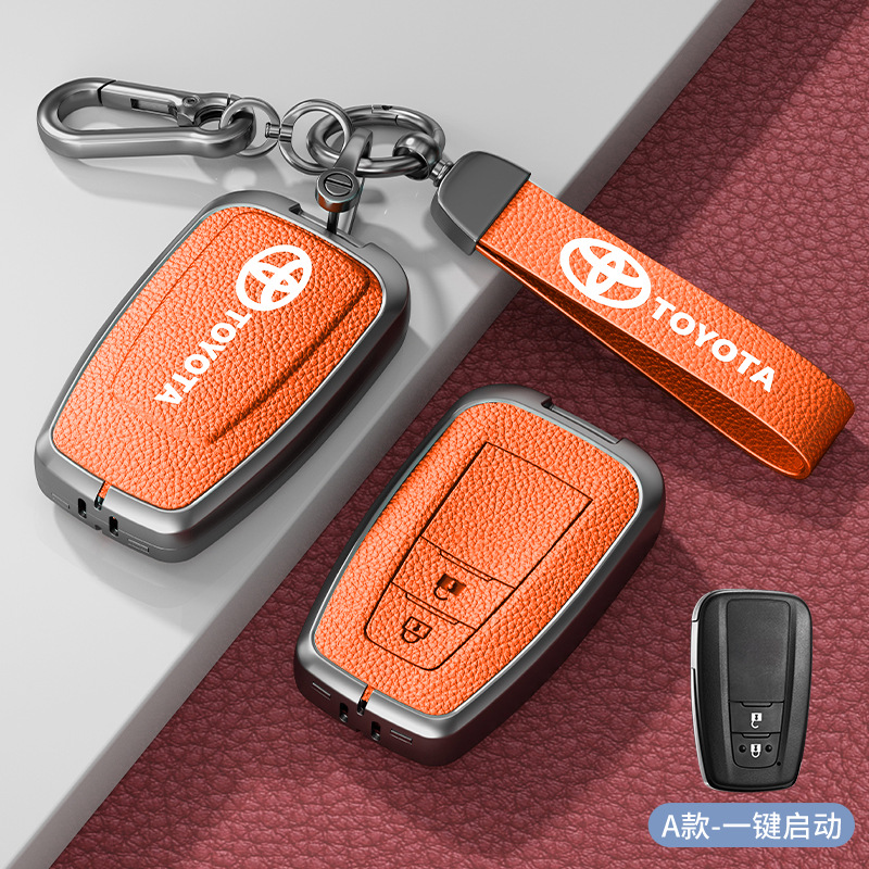 모델 A 아연 합금 쉘 2버튼 엠마 오렌지 하드웨어 팔찌