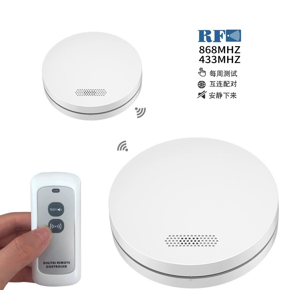 AS澳洲标准烟感烟雾报警器RF433互联型 报警烟感器烟雾感应器