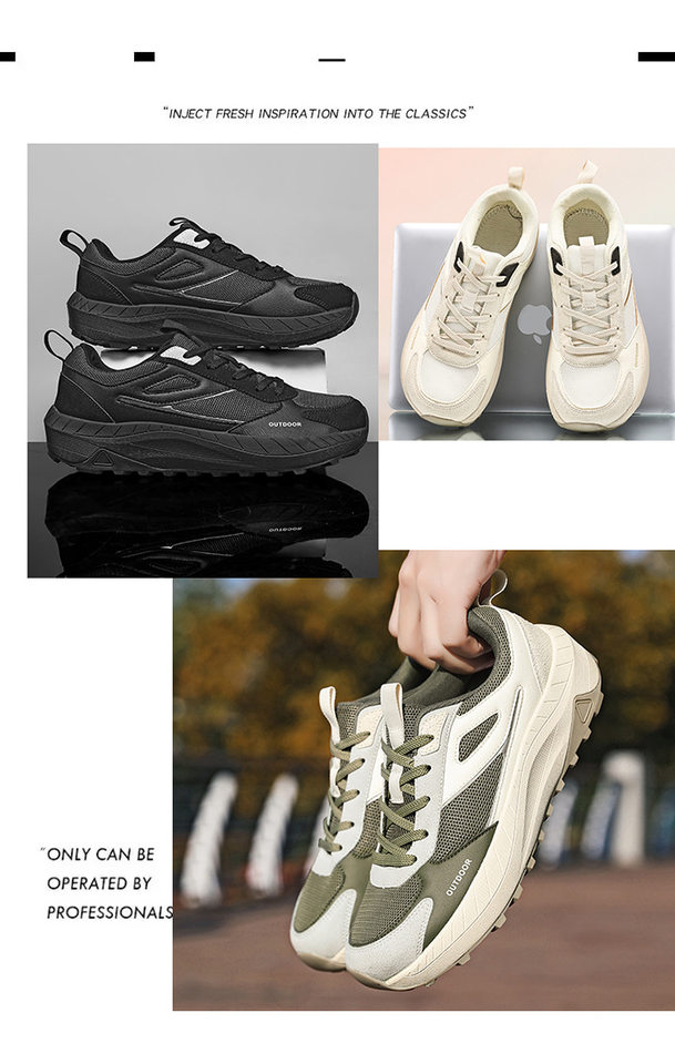Giày thể thao nam cỡ lớn form rộng 4E đế dày nhẹ, giày sneaker cổ thấp thoáng khí — K 806m màu, K806 màu đen, K806 xanh quân đội chi tiết 9