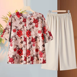 中老年休闲套装;中老年衬衫;中老年休闲裤