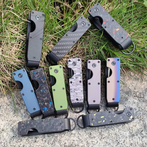 2025 Metal Keychain Aluminum Alloy Key Holder Can Hold 2-6 Keys Custom Logo Available