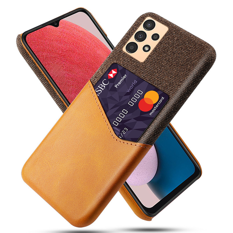 Suitable for Samsung A13 4g Mobile Phone Case Leather Case Samsung Samsung A13 4g Cloth Pattern Single Card Protective Case