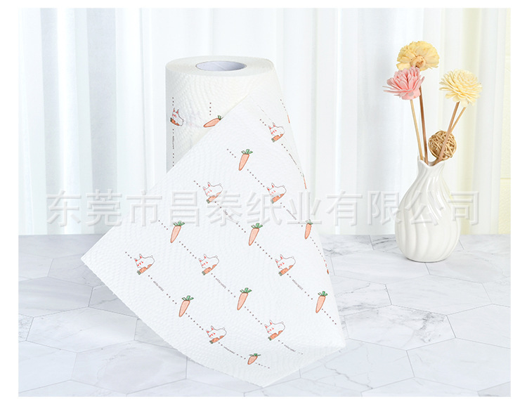 Toalla de Papel en Rollo para Cocina de 3 Capas en Pulpa de Madera Absorbente para Navidad image 14