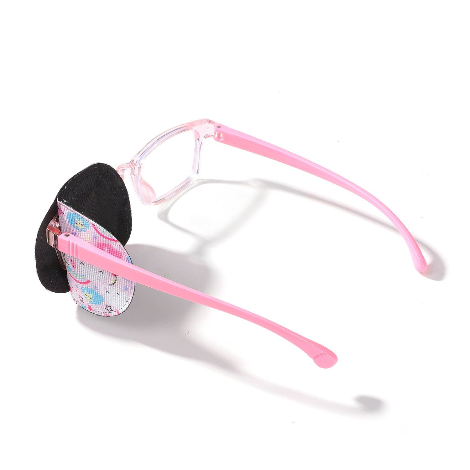 Máscara de ojo único para niños ambliopía estrabismo astigmatismo gafas cubierta corrección lavable máscara de ojo único parche ocular entrenamiento máscara de ojo