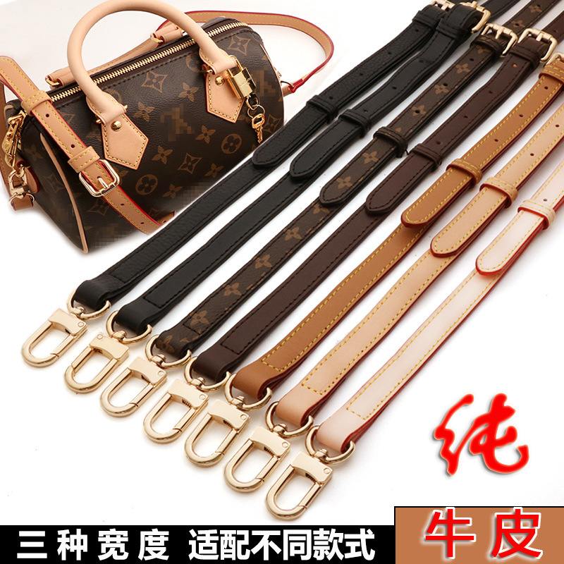 Genuine Leather Bag Strap V Presbyopic Crossbody Bag Shoulder Strap Accessories Speedy2025 Cowhide Adjustable Bag Shoulder Strap Crossbody Strap