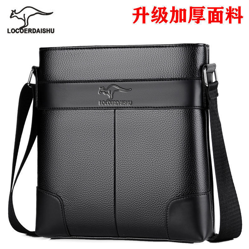 Textura de cuero auténtico de alta calidad bolso de hombro de alto nivel, bolso de viaje de negocios, bolso de hombro casual