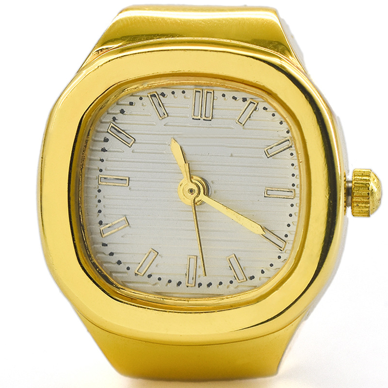 New Foreign Trade recommend Golden Ring Watch Cross-border Roman Ring Watch silver Jewelry Creative Finger Watch Wholesale