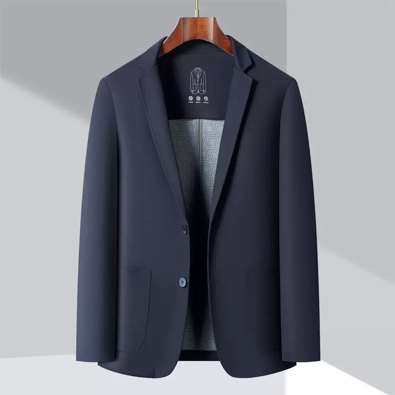 2025春秋季新款男士中青年商务无痕时尚休闲百搭西装上衣代发