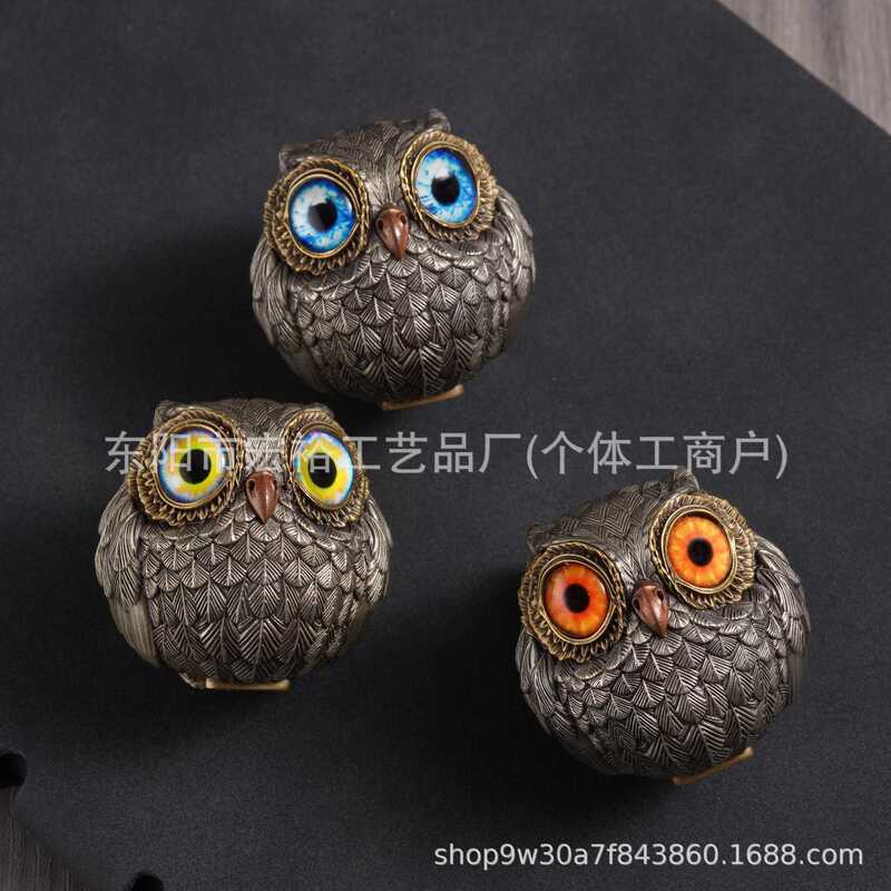 Super Cute New Big-Eyed Cute Owl Resin Ornaments Study Living Room Decorations