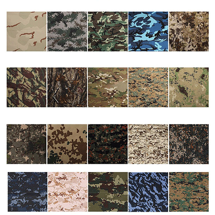 Diseño de patrón del desierto textil de camuflaje 65 poliéster 35 algodón uniforme de tela de twill