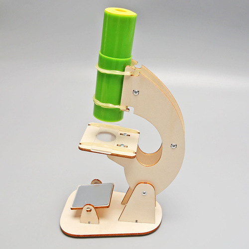 Science experiment homemade microscope children's hand-assembled physics experiment material package science and technology small production toys