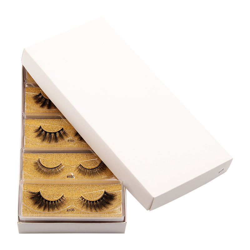 25g Weight Sweet Solid Color Imitation Mink False Eyelashes 1 Pair