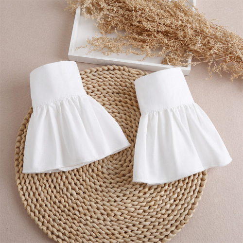 New cotton accessories with lace and elegant small perfume style, three-dimensional lace decoration on cuffs, faux collar