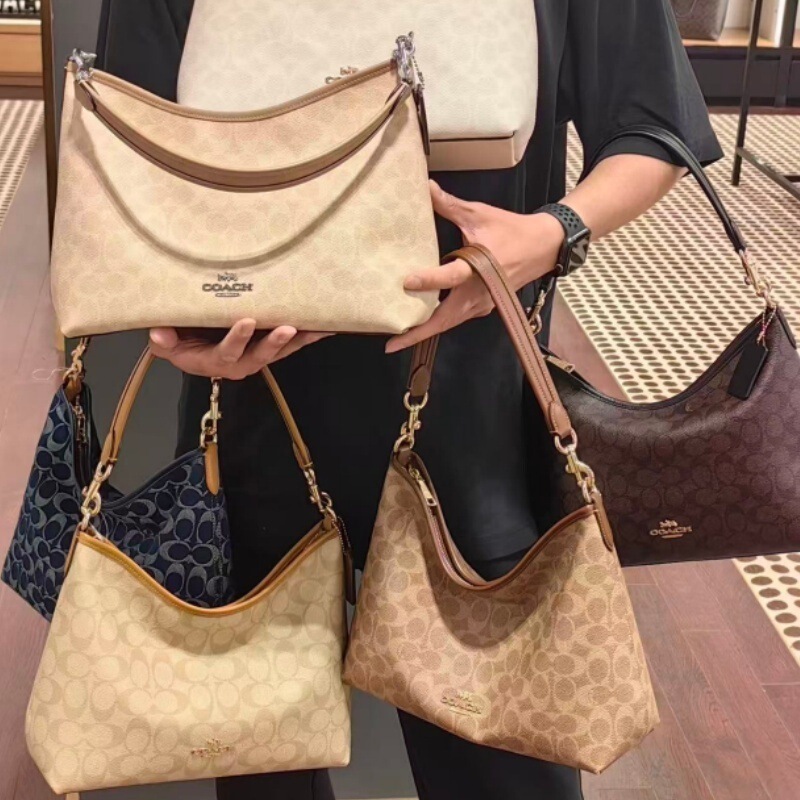 Koujia's New Laure Monogrammed Hobo Bag Versatile Tote Underarm Handbag Single Shoulder Crossbody Large Capacity Women's Bag