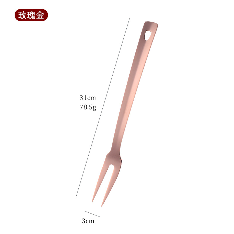 BD006 대형 공용 포크 - 로즈 골드