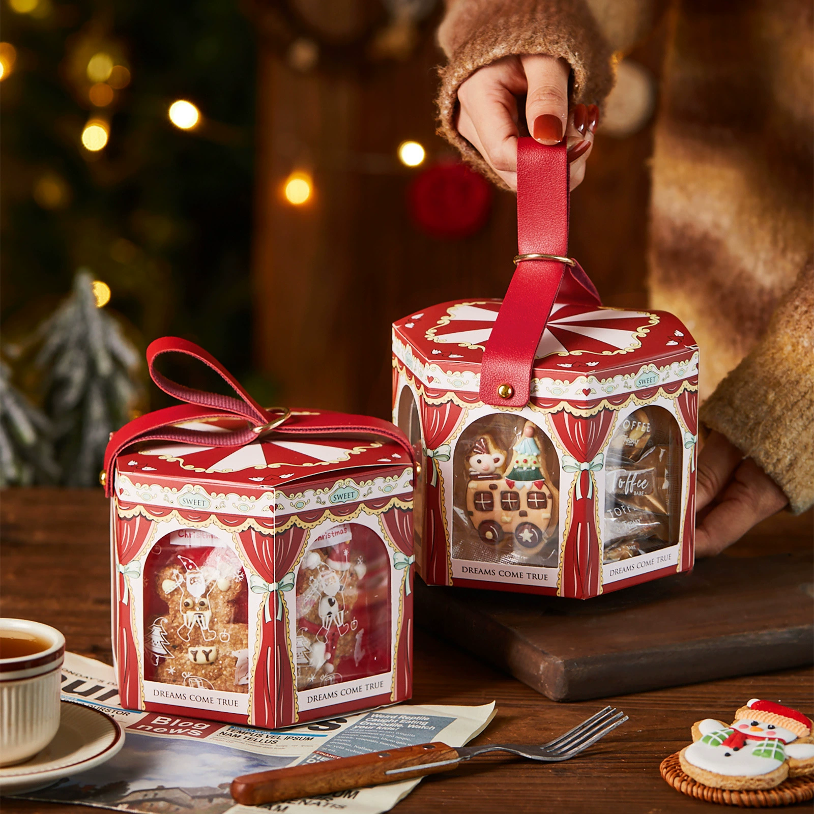 Н Christmas Creative Package Выпечка Sesm Stick Stick Smooth Conscanuous Tracker Whenever Biscuits Berrying Blael Baussing Gift Box