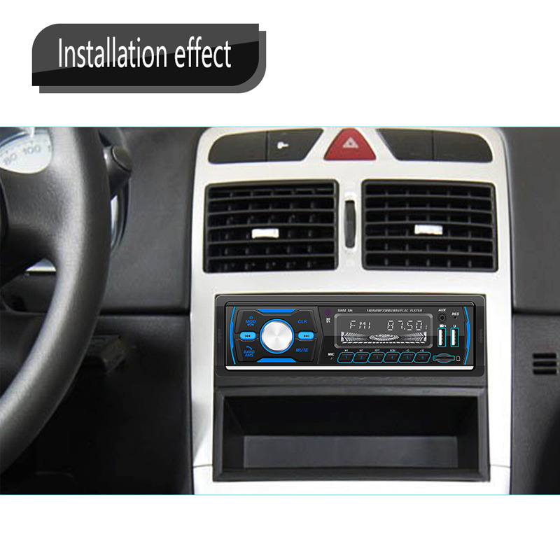 12V Car Dab Antenna Radio Mp3 Player Short Wireless Digital Broadcast Rds Bluetooth Hands-Free Card Insertion
