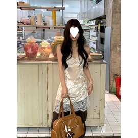T9O吊带裙秋冬欲性感显百搭气质叠穿内搭连衣裙女