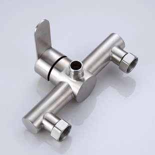 Stainless Steel Shower Faucet Hot and Cold Bathroom Concealed Water Heater Mixing Shower Set Switch Cross-Border One Piece
