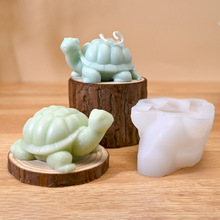 花柬diy滴胶乌龟硅胶模具盲袋桌面石膏摆件烘焙蛋糕模具跨境专供