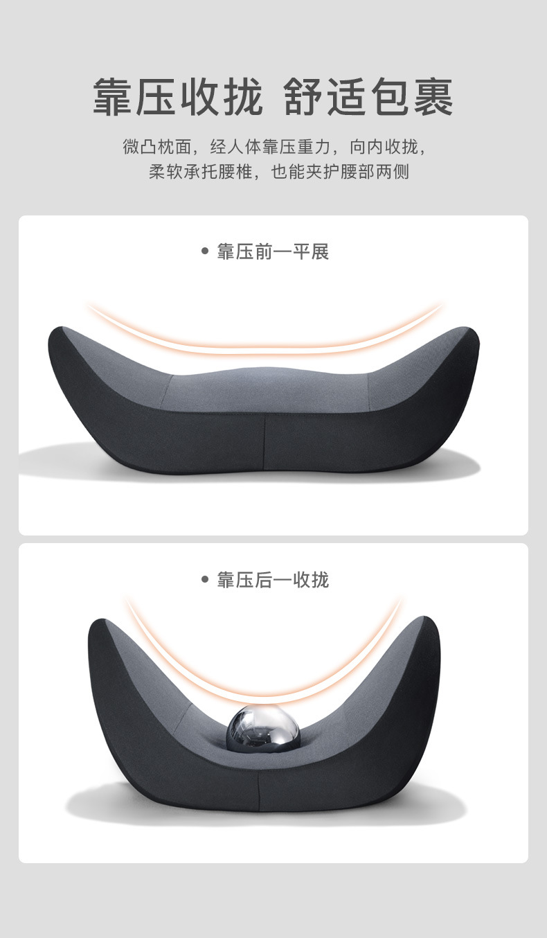 Customized Car Headrest and Lumbar Support Car Memory Foam Cushion Lumbar Cushion Car Neck Pillow Sedentary Car Backrest Lumbar Pillow